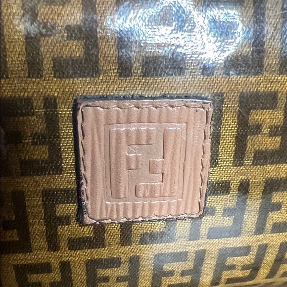 Fendi Black Leather Interior with Gold Logo
